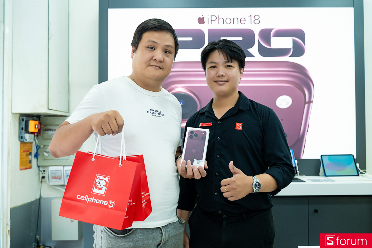 CellphoneS mở bán iPhone 18 Pro Series