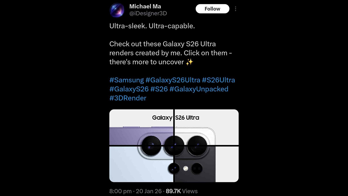 Flagship tiếp theo của Samsung có thiết kế tuyệt đẹp