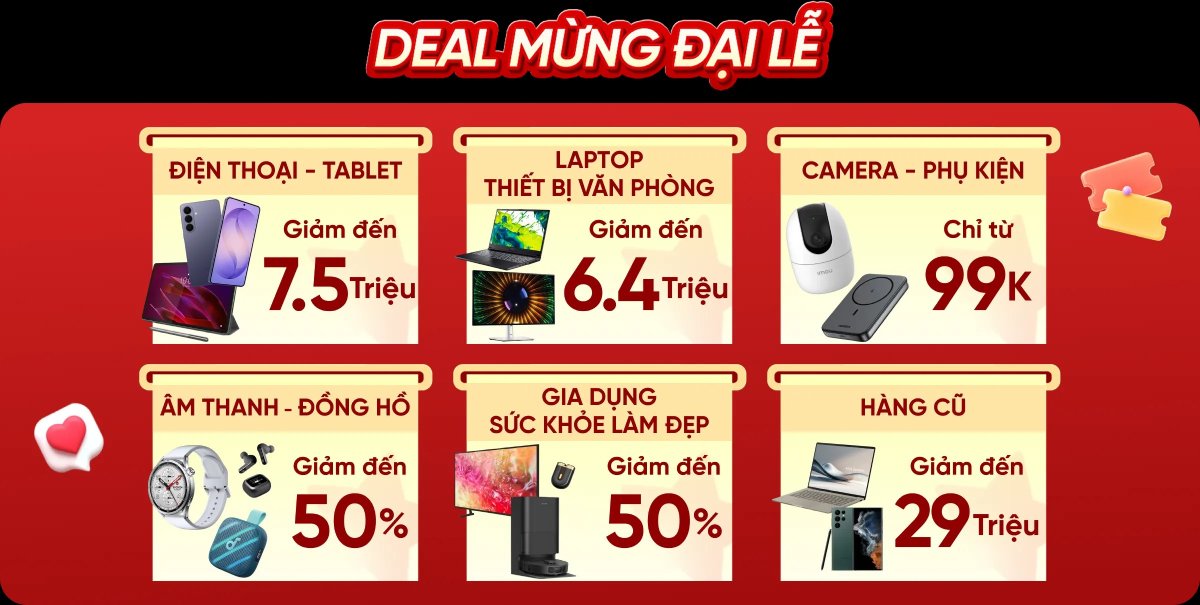 Nhiều sản phẩm sẽ được giảm sâu trong chương trình sale 2/9 tại CellphoneS