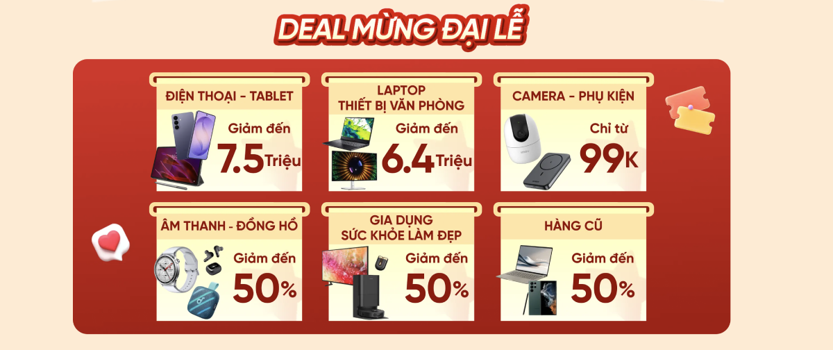Nhiều deal hot với giá giảm sâu đang chờ đón bạn