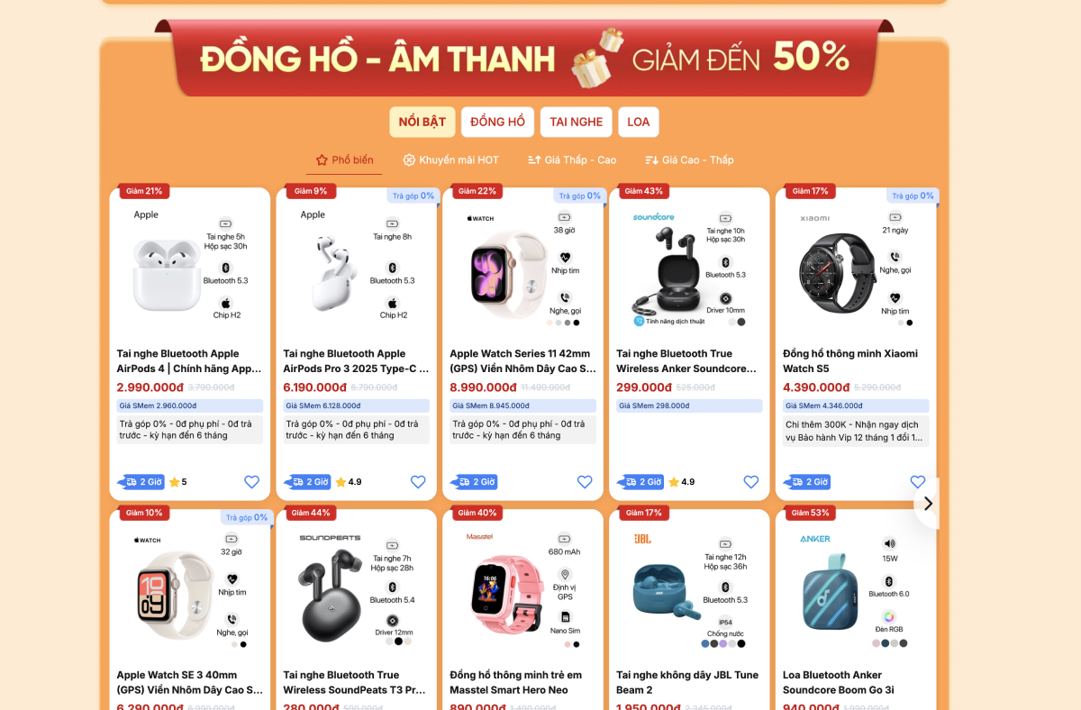 Sale 2/9 là cơ hội vàng để bạn mua các sản phẩm công nghệ với giá hời