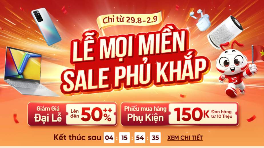 Sale 2/9 tại CellphoneS: Hàng loạt deal công nghệ giảm sốc 50%++, săn ngay voucher 150K