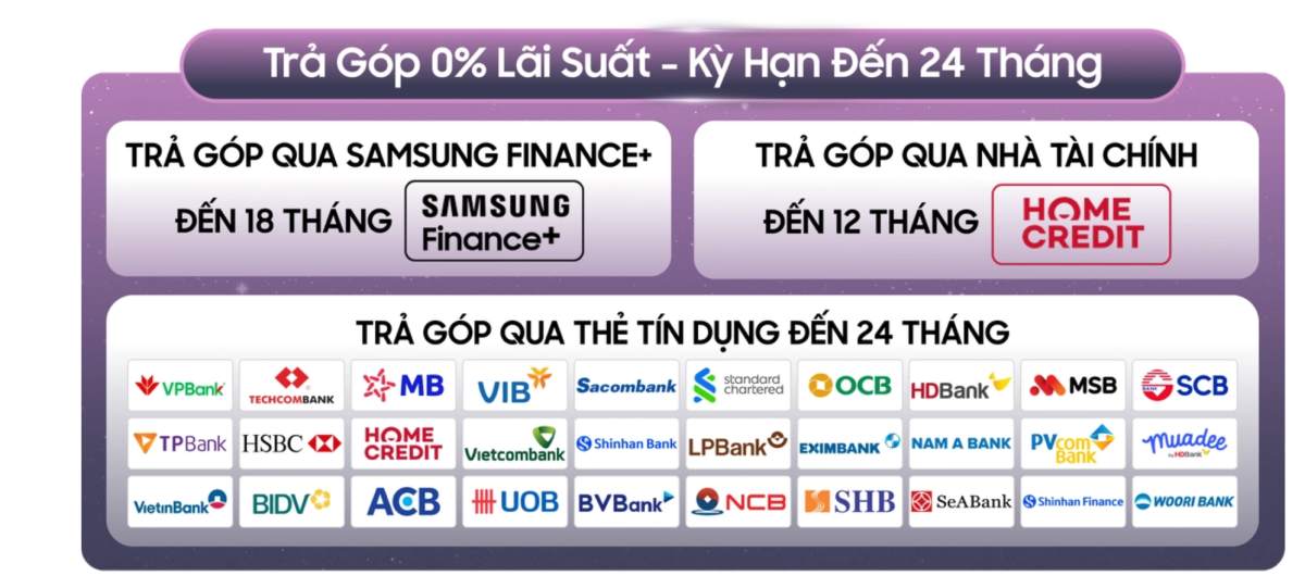 CellphoneS mang đến chương trình trả góp 0% cho khách hàng mua Galaxy Z Fold8 Series và Z Flip8
