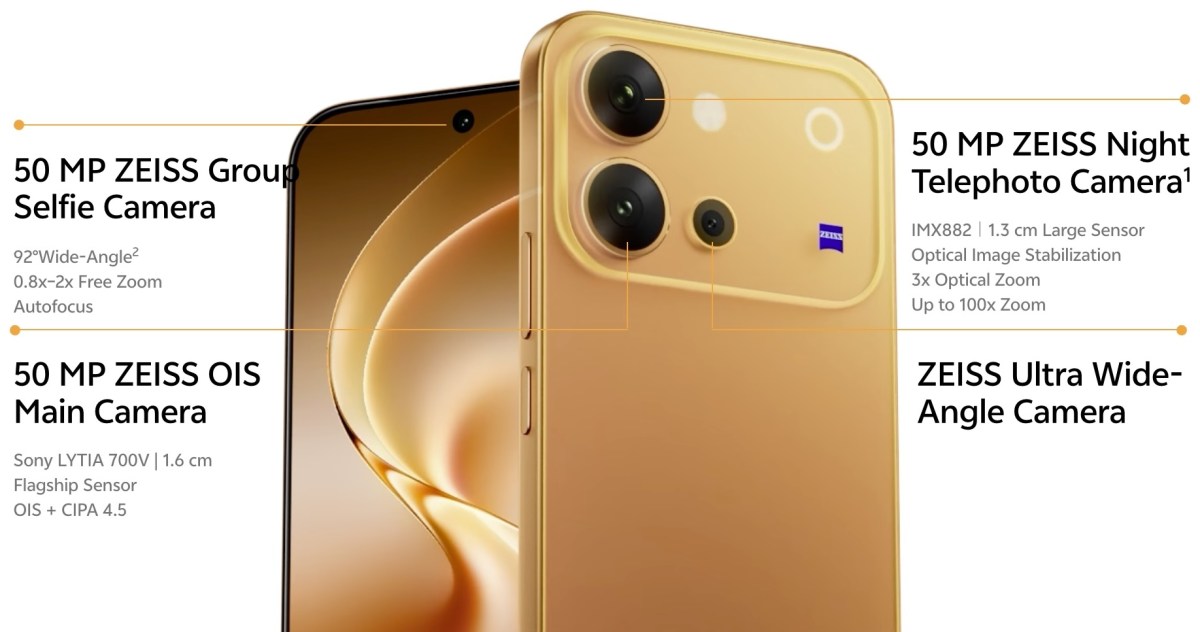 vivo V80 5G có hệ thống camera chất lượng cao