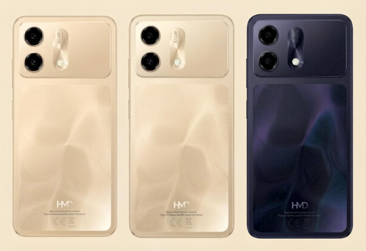 HMD Luma2 có cụm camera chữ nhật khá lớn ở mặt lưng