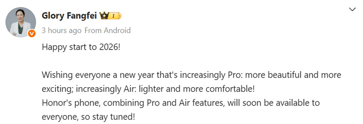 Chủ tịch HONOR nhá hàng điện thoại mới