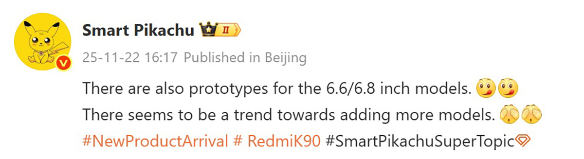 Rò rỉ thông tin Redmi K90 Pro và Redmi K90 Ultra