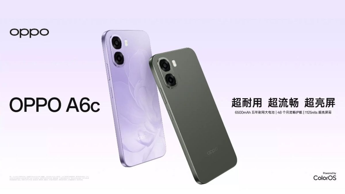 Hai tùy chọn màu sắc của OPPO A6c