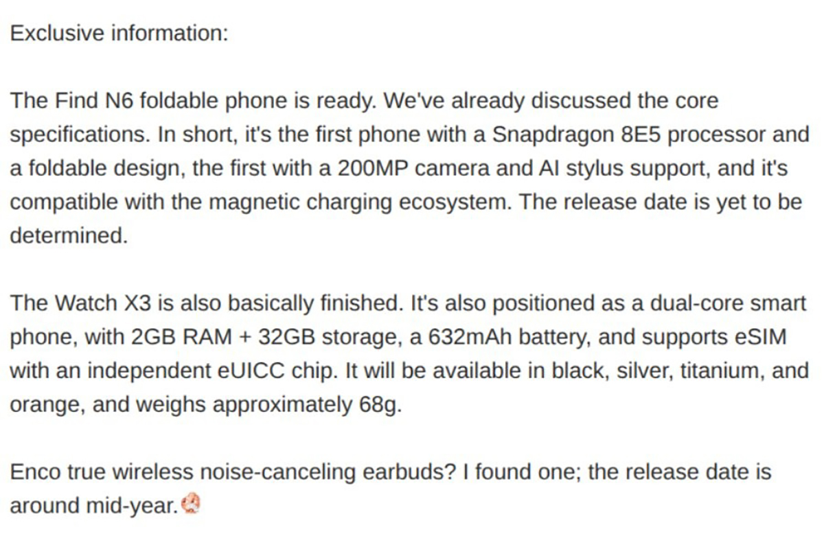 OPPO Find N6 sẽ hỗ trợ bút stylus và sạc từ tính