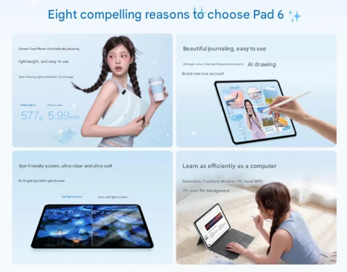 OPPO Pad 6 sở hữu nhiều tính năng AI thú vị