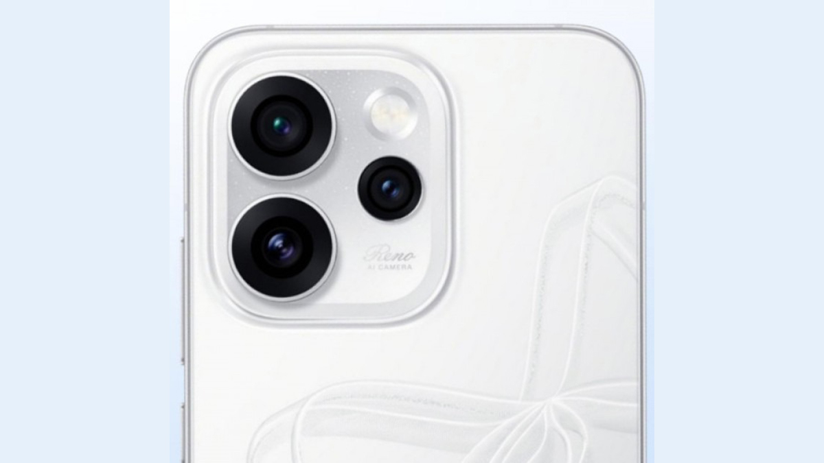 Reno15 Pro Mini có hoa tiết ruy băng độc đáo