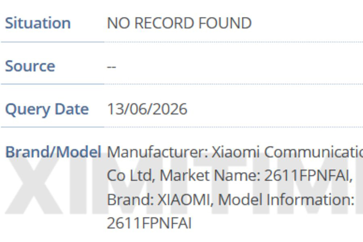 Xiaomi 18 xuất hiện trong cơ sở dữ liệu IMEI với 3 số model khác nhau
