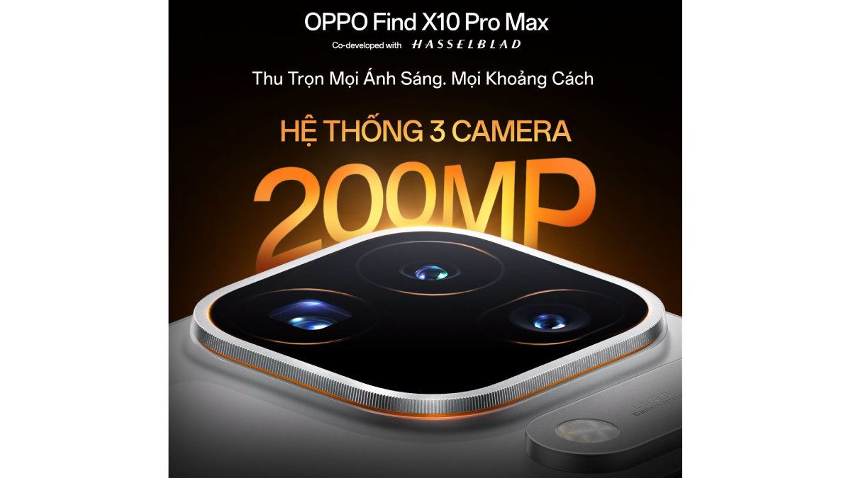 OPPO Find X10 Pro Max sẽ có hệ thống 3 camera 200MP cực khủng