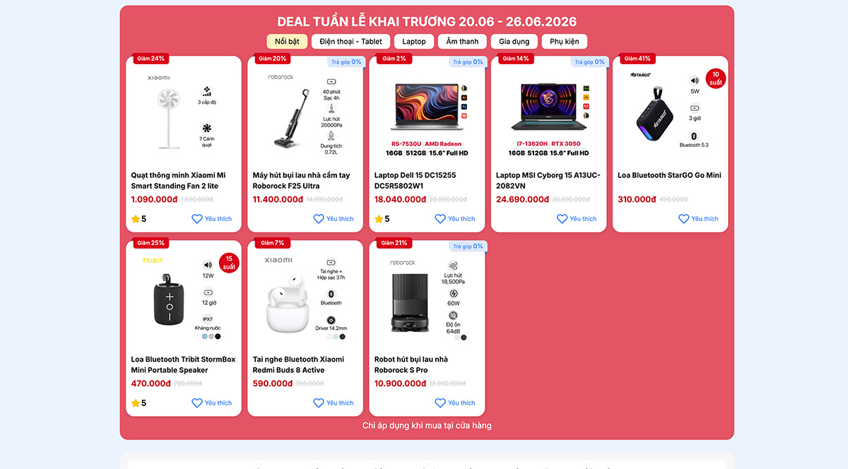 Nhiều deal hot được tung ra nhân dịp CellphoneS khai trương cửa hàng mới