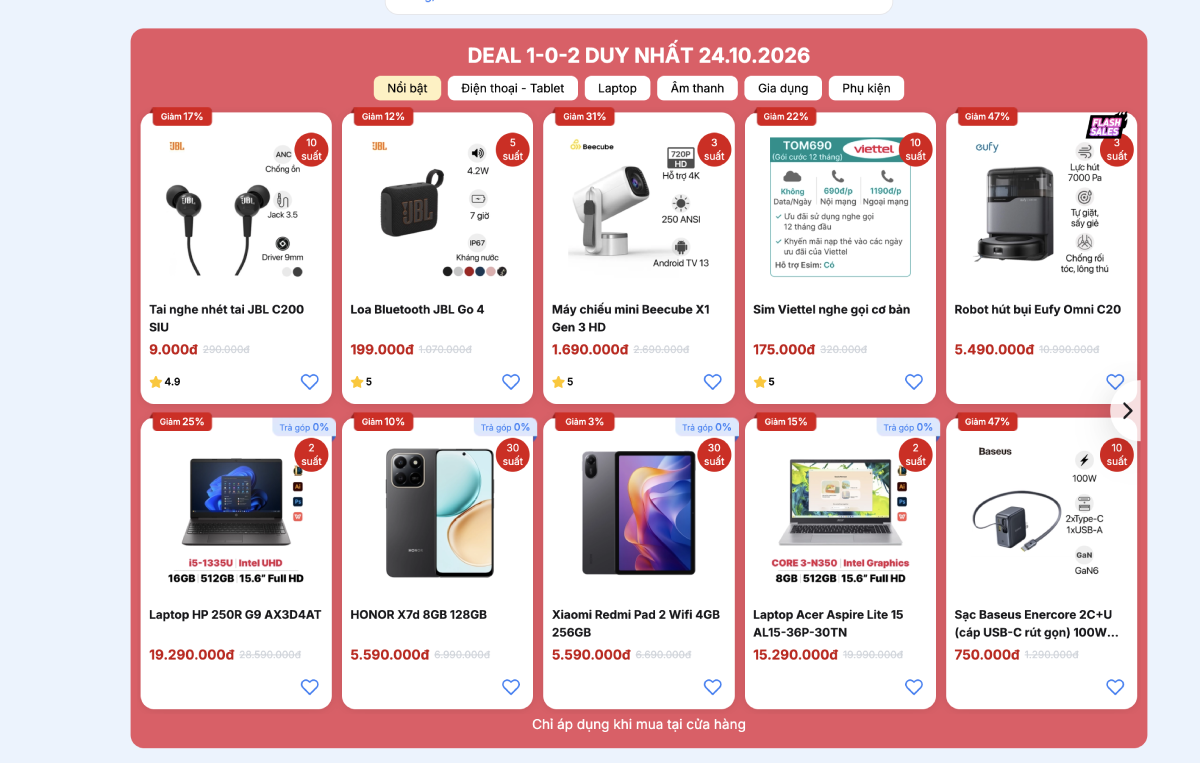 Nhiều deal sốc có 1-0-2