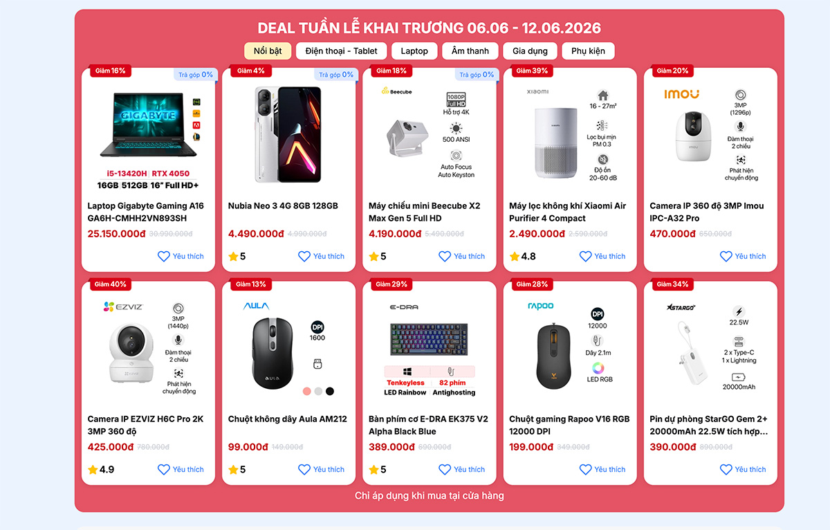 Nhiều deal hot được tung ra nhân dịp CellphoneS khai trương cửa hàng mới
