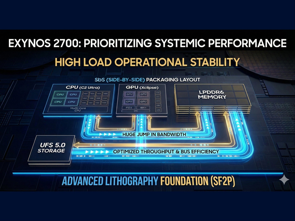 Kiến trúc của nút SF2P sẽ giúp chip Exynos 2700 có hiệu năng mạnh mẽ hơn và tiết kiệm năng lượng hơn so với Exynos 2600