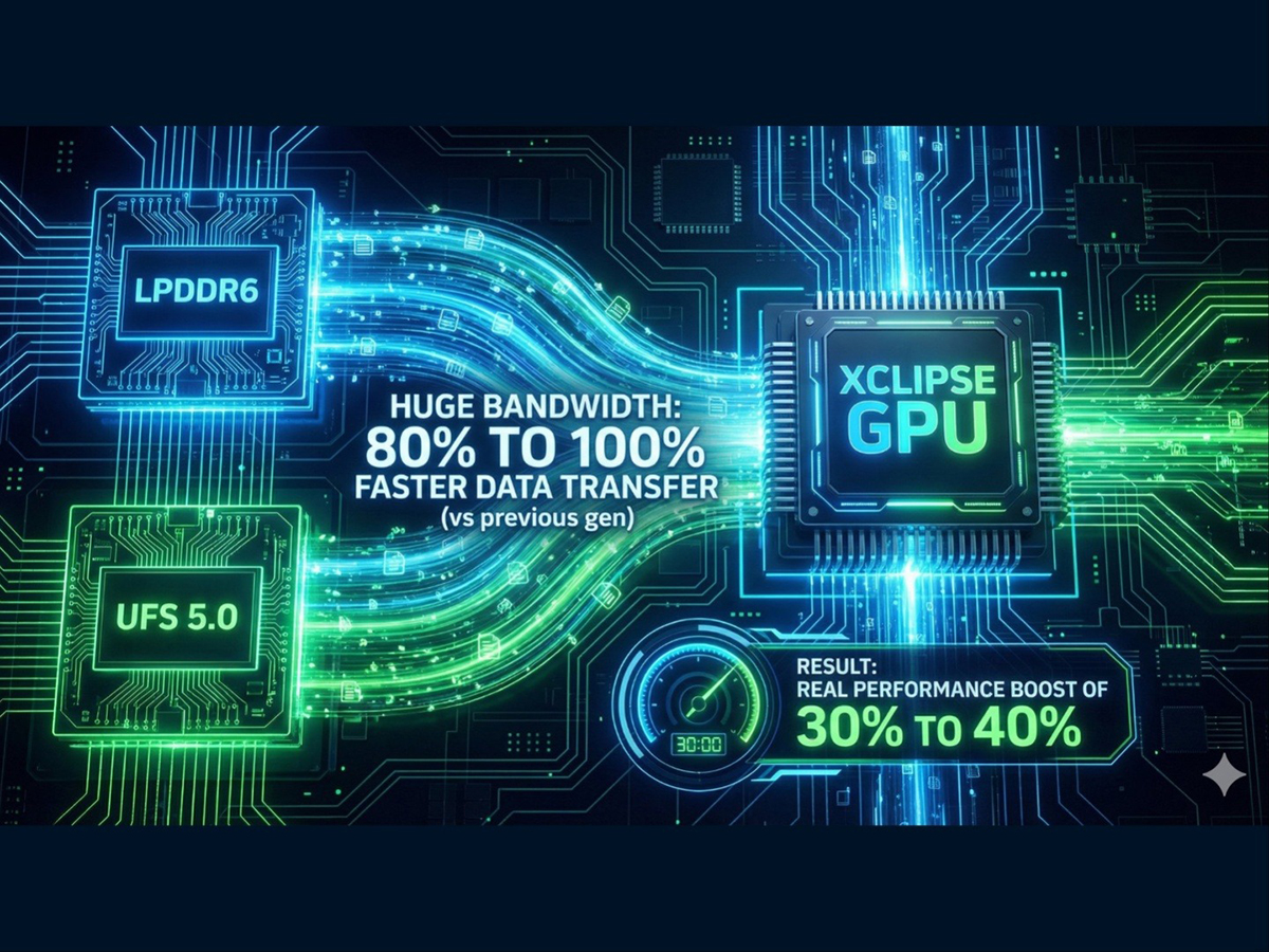 Hình ảnh do AI tạo ra cho thấy sự cải thiện hiệu năng GPU của chip Exynos 2700