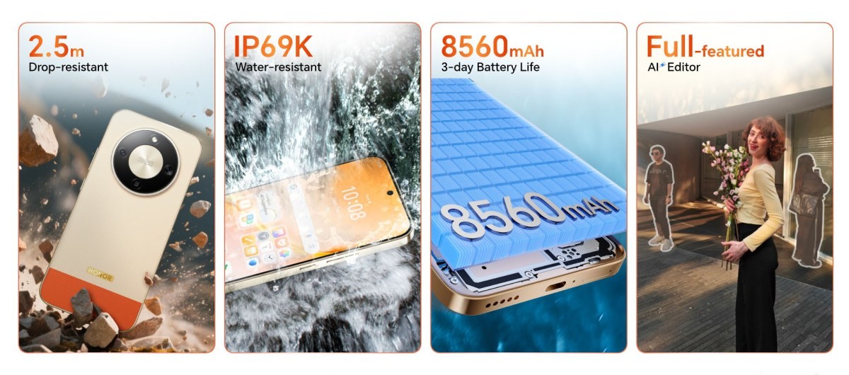 Mặt sau và hệ thống camera của Honor X9e s