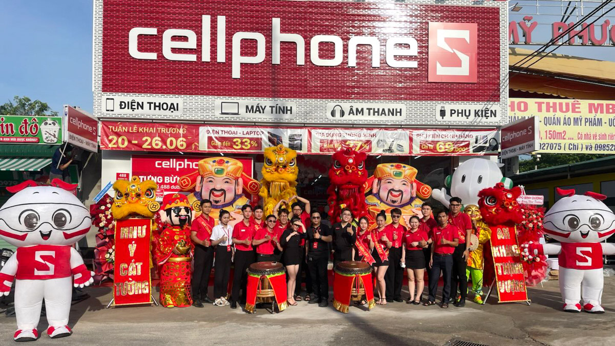 CellphoneS tưng bừng khai trương cửa hàng mới tại Phường Thới Hòa, Hồ Chí Minh với nhiều ưu đãi hấp dẫn