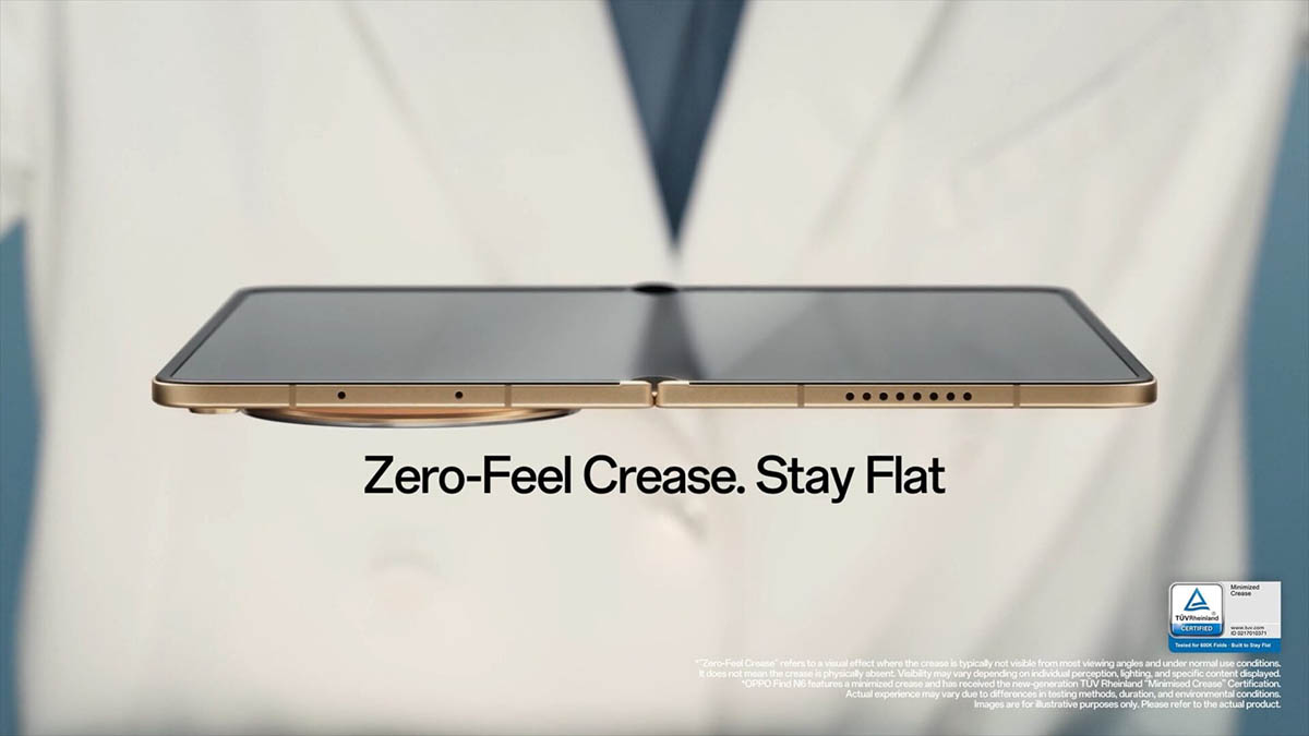 Màn hình gập của Galaxy Z Fold8 sẽ có nếp gấp gần như vô hình như OPPO Find N6