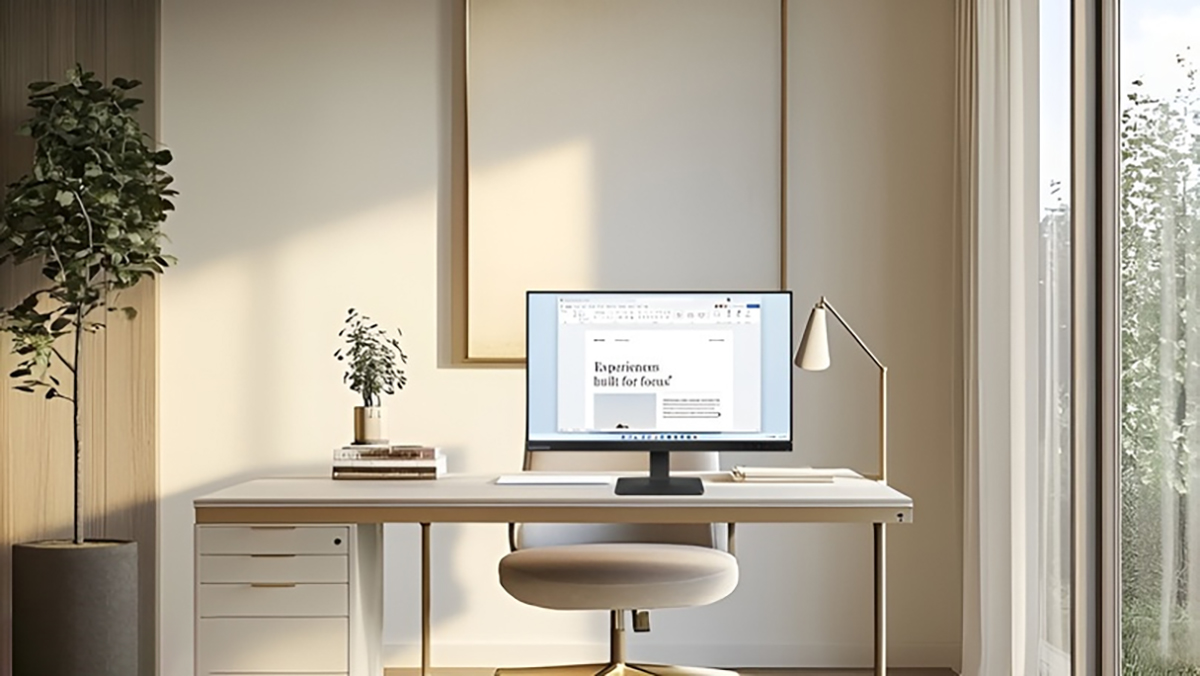 Màn hình Lenovo có thiết kế hiện đại, giá phải chăng