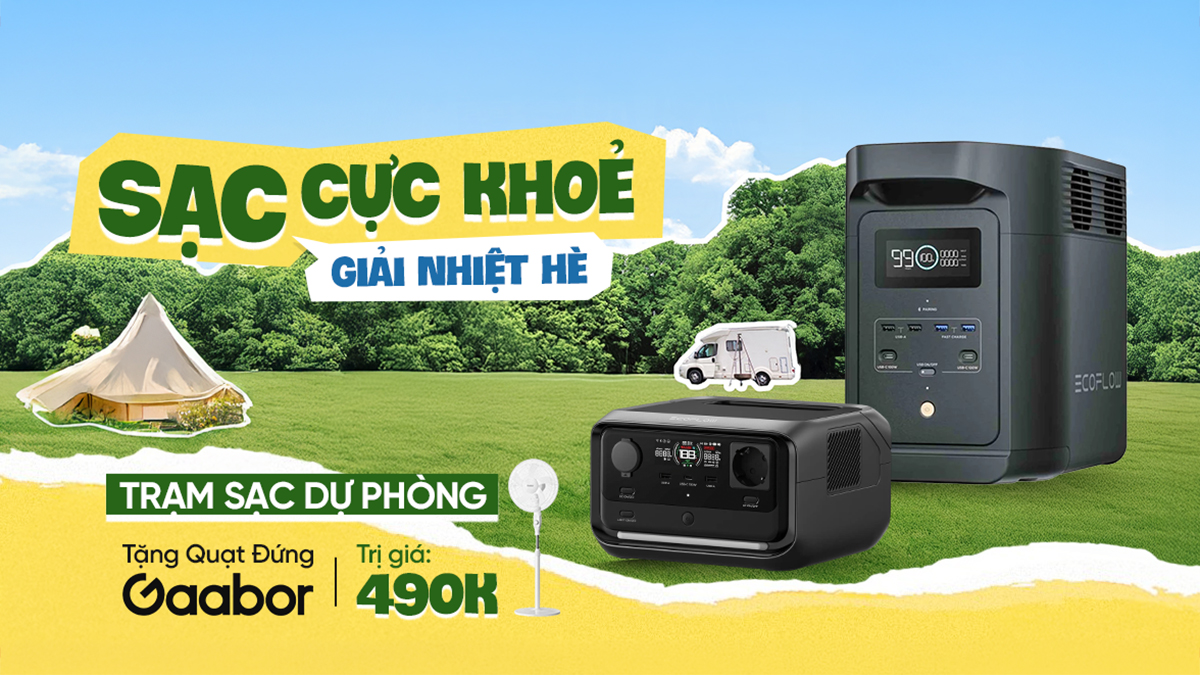 Tặng quạt đứng cao cấp khi mua trạm sạc dự phòng tại CellphoneS, chốt đơn ngay kẻo lỡ Tặng quạt đứng cao cấp khi mua trạm sạc dự phòng tại CellphoneS, chốt đơn ngay kẻo lỡ