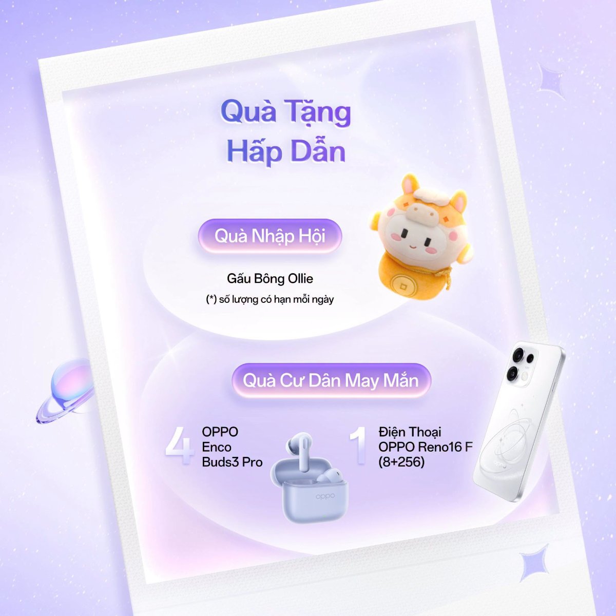 Nhiều quà tặng đang chờ đón bạn đến check-in