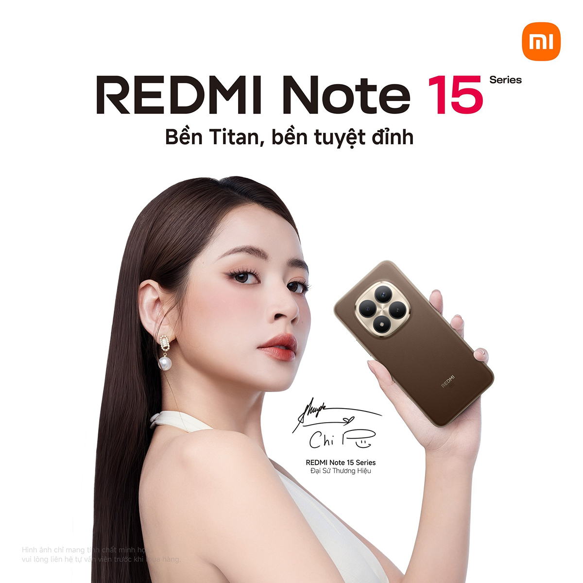 Chi Pu sẽ là Đại sứ thương hiệu của dòng Redmi Note 15