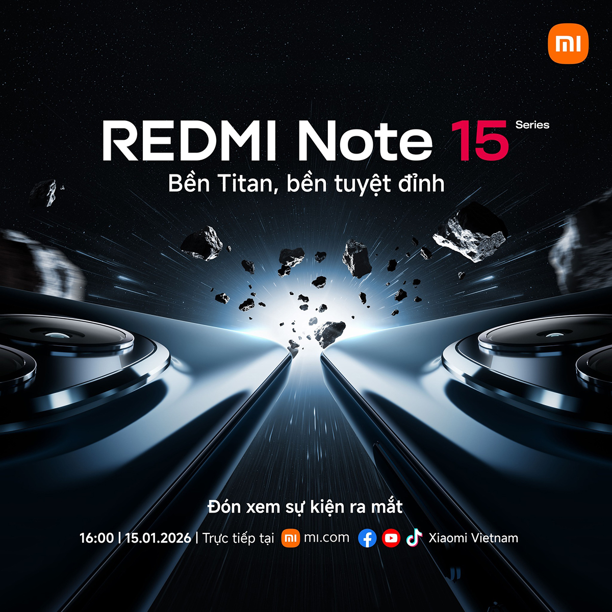 Dòng Redmi Note 15 sẽ ra mắt tại Việt Nam vào ngày 15/1