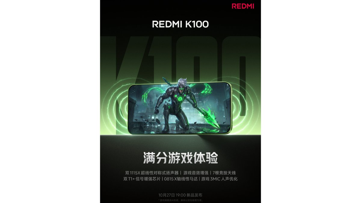 Hệ thống loa kép trên Redmi K100