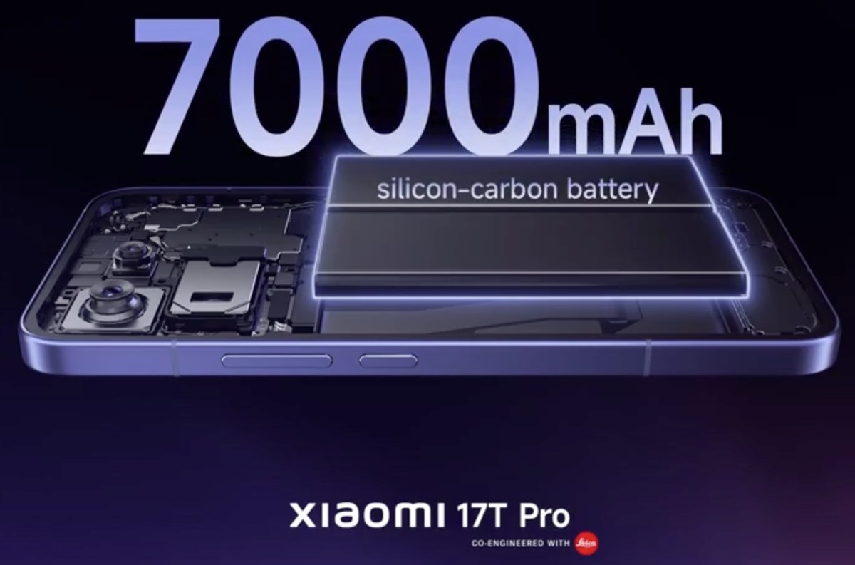Xiaomi 17T Pro được xác nhận có pin khủng 7,000 mAh