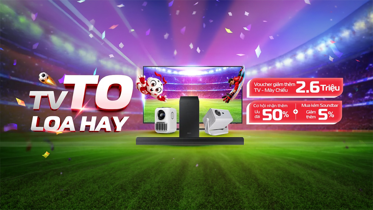 CellphoneS tung khuyến mãi đón chào “đại tiệc” World Cup 2026: Giảm đến 50%, tặng voucher