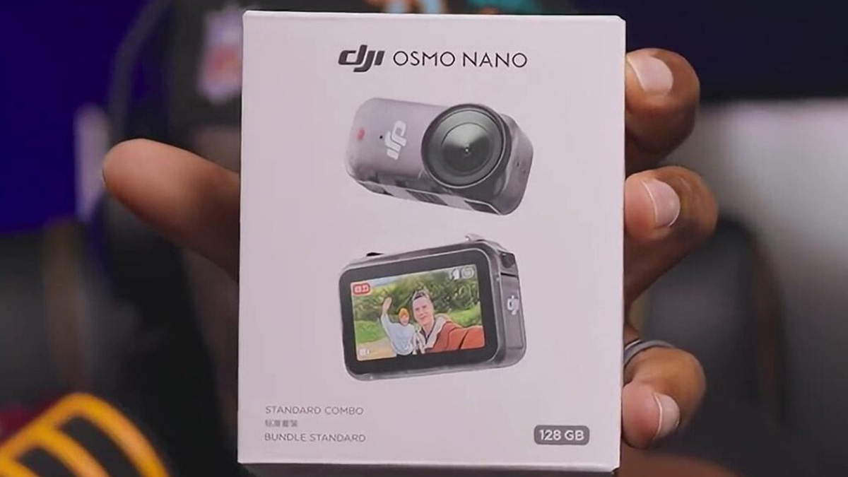 DJI Osmo Nano lộ ảnh hộp bán lẻ, hé lộ nhiều chi tiết thú vị