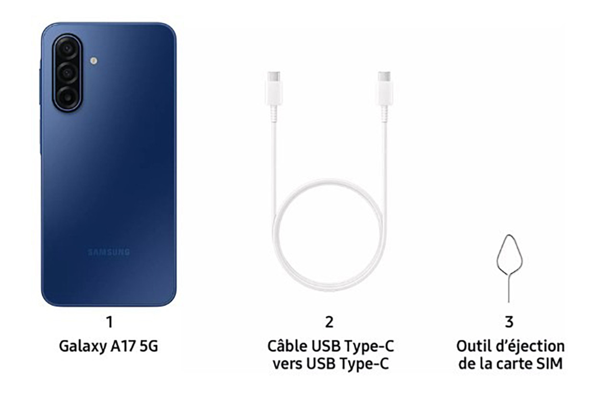 Các phụ kiện đi kèm của Galaxy A17 5G