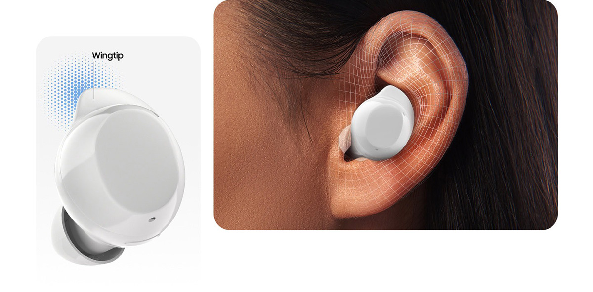 Galaxy Buds Core được tích hợp WingTip để mang đến khả năng chống ồn tốt hơn