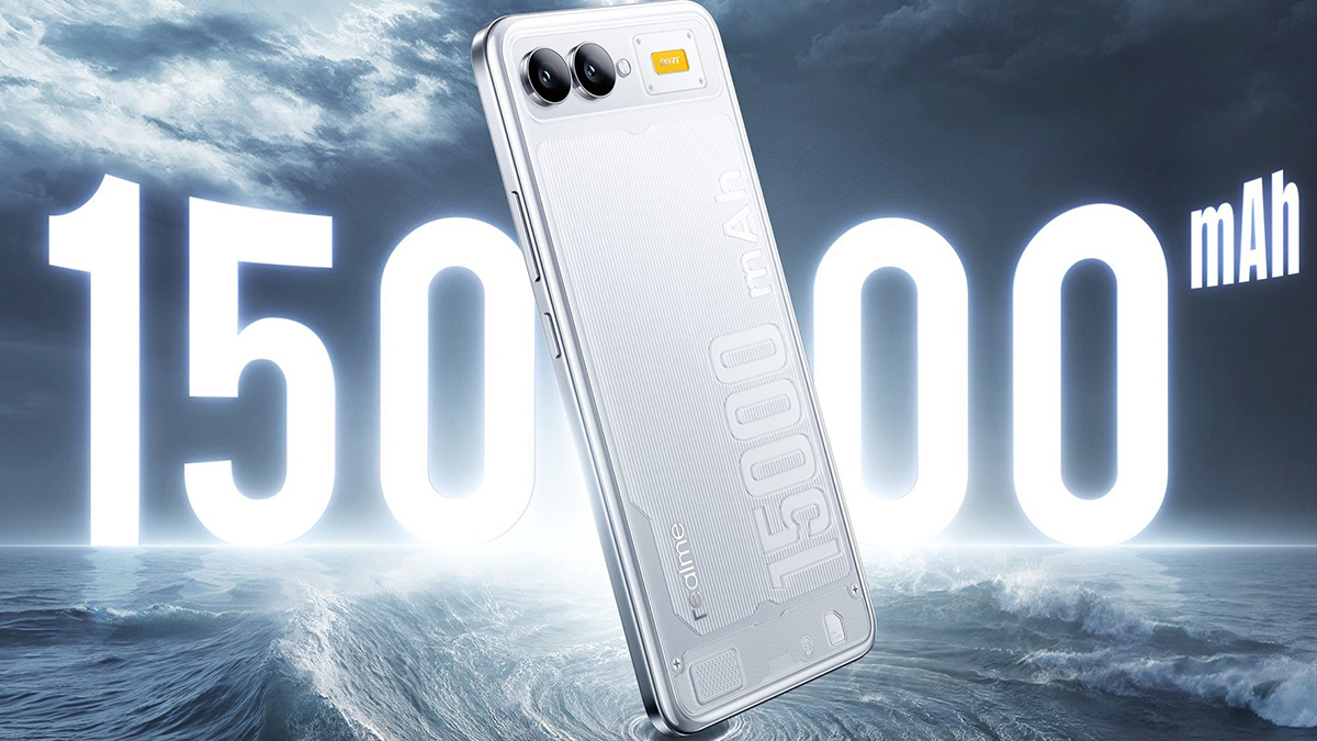 realme ra mắt điện thoại pin 15000 mAh: Có thể xem 25 bộ phim hoặc chơi game trong 30 giờ