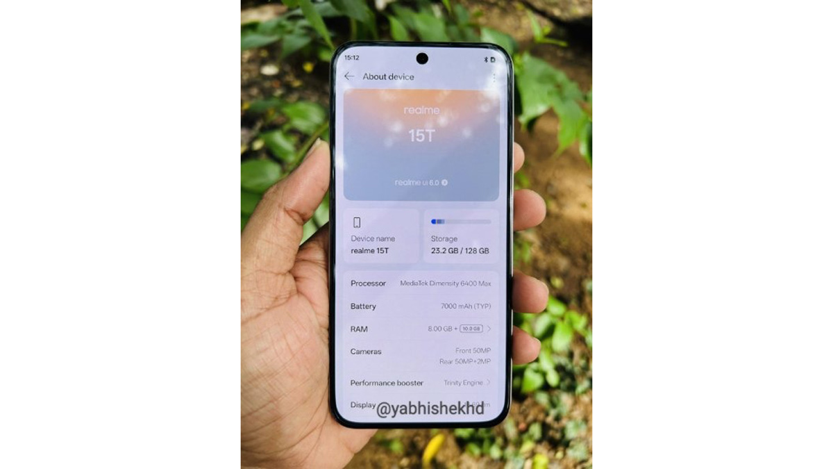 realme 15T có cấu hình khá tốt