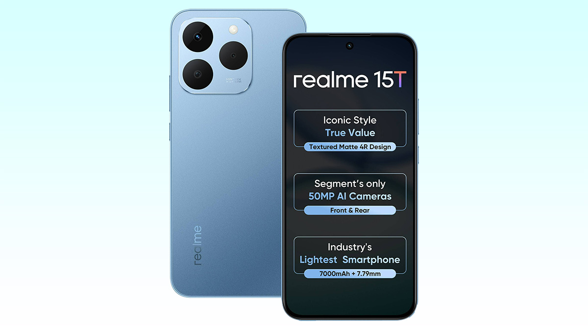 realme 15T 5G ra mắt: Pin 7000 mAh, kháng nước IP68/69 và chip Dimensity 6400 Max, giá từ 6.28 triệu đồng