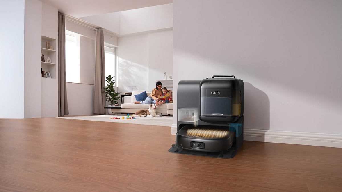 eufy Omni E28 ra mắt: Robot 3 trong 1 đầu tiên với tích hợp máy hút cầm tay FlexiOne