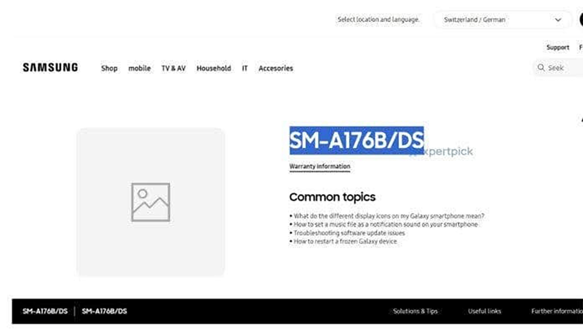 Trang hỗ trợ Galaxy A17 4G