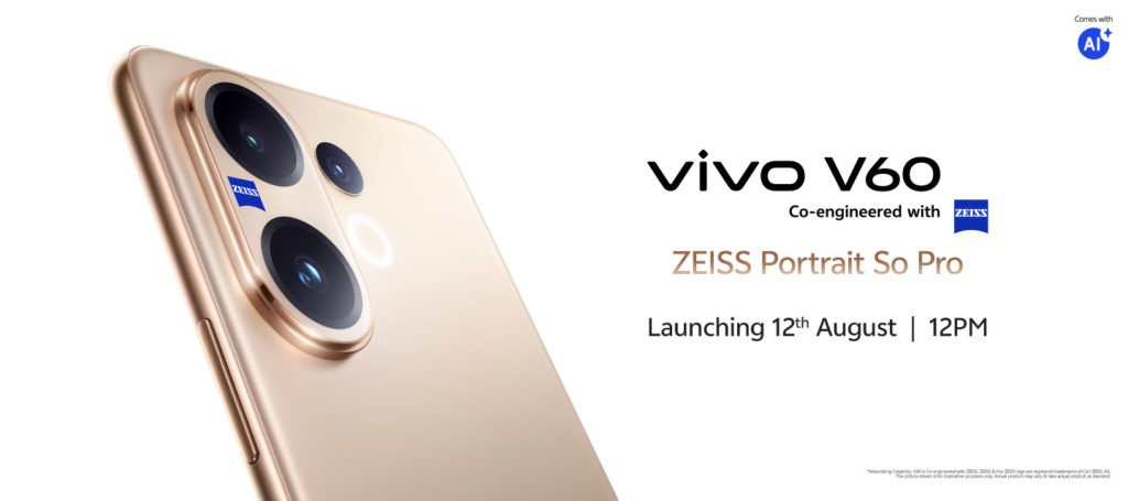 vivo V60 ra mắt vào ngày 12/8