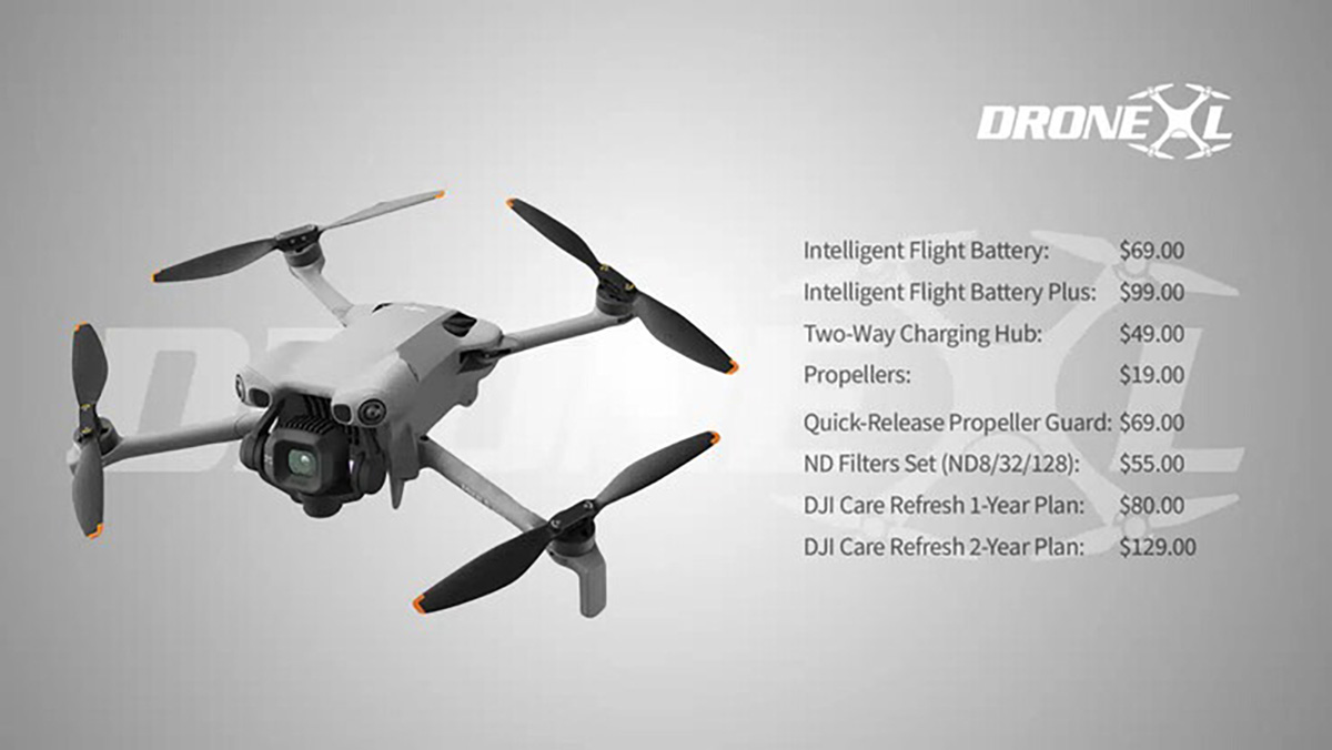 Giá dịch vụ và phụ kiện DJI Mini 5 Pro
