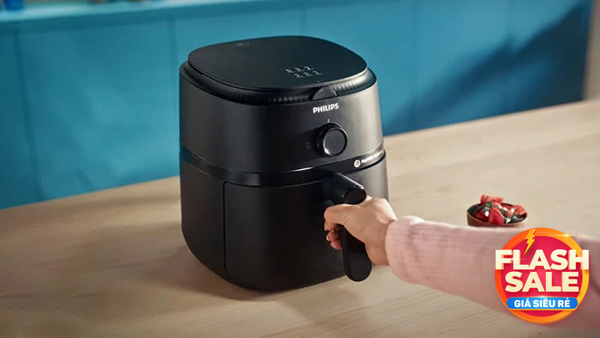 Flash sale ngày 6/9: Nồi chiên không dầu Philips chỉ 990K, nhiều deal giảm hơn 60%