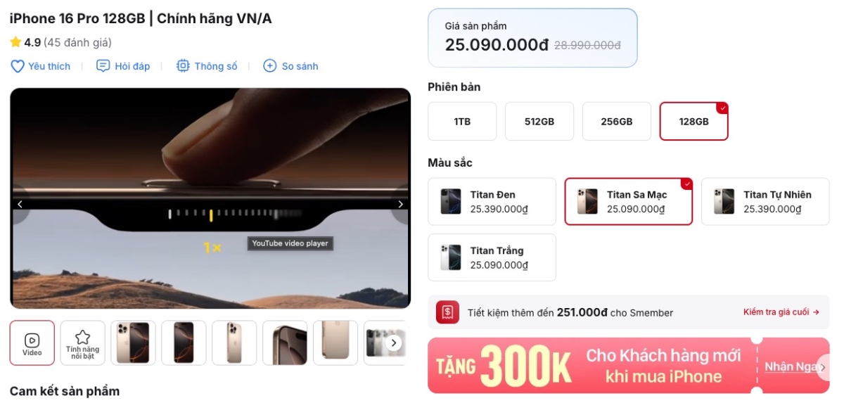 iPhone 16 Pro là một trong những flagship nhỏ gọn đáng mua nhất hiện nay