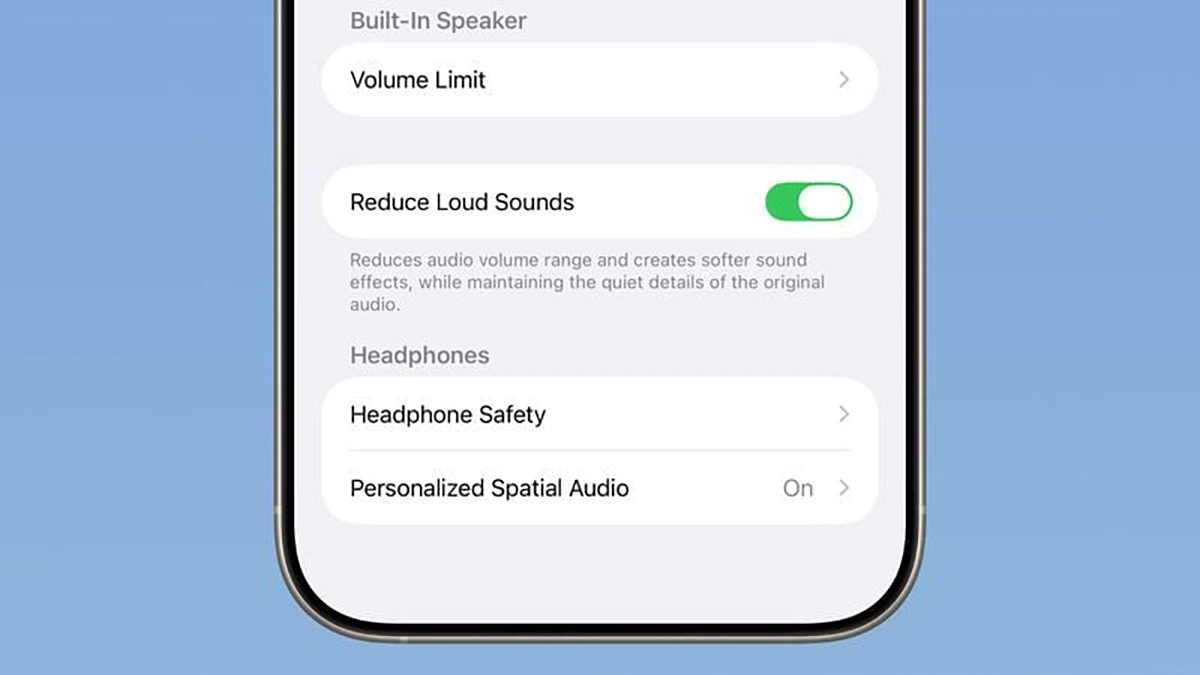 Tính năng Giảm âm thanh mới được thêm vào iOS 26 beta 4