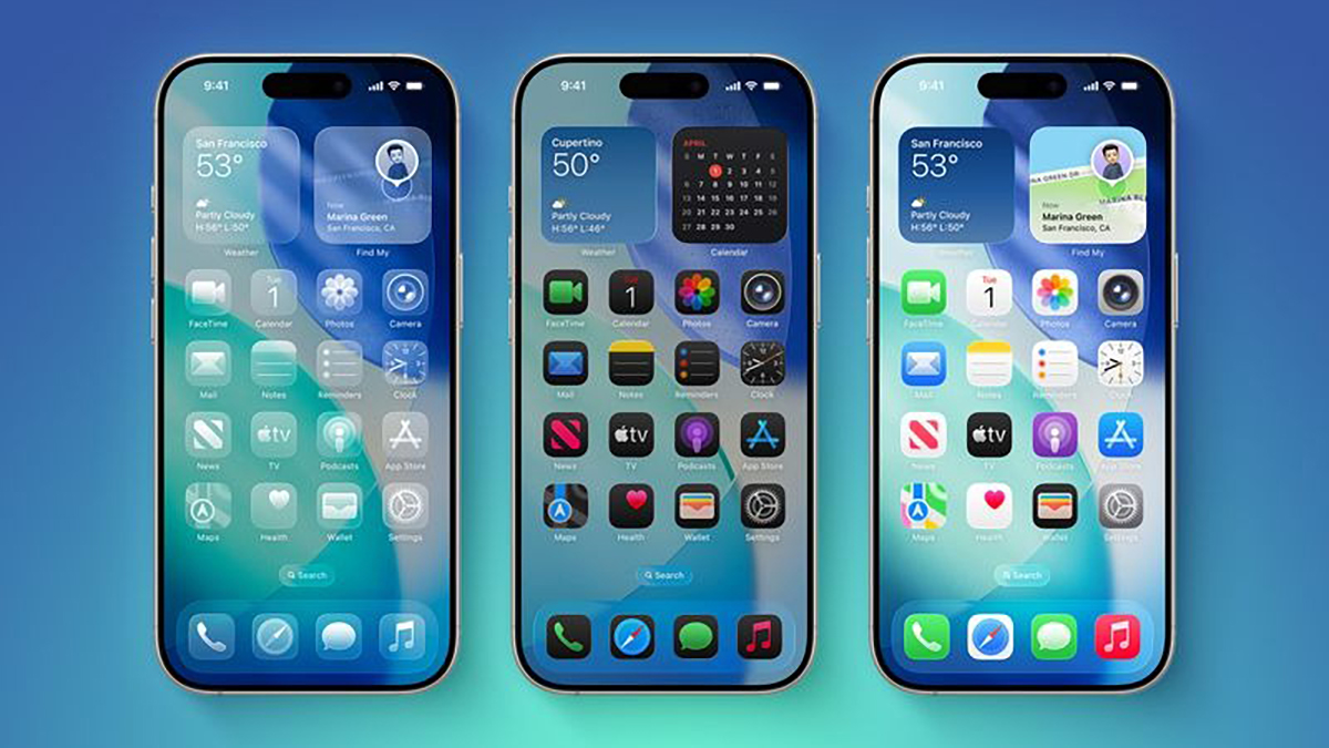 iOS 26 mang đến thiết kế trong suốt mới