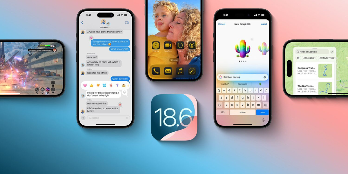 Apple vừa phát hành iOS 18.6 cách đây vài giờ