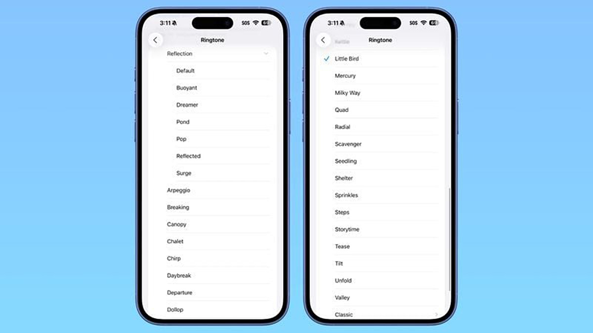 iOS 26 beta 6 Developer Beta có gì mới về nhạc chuông