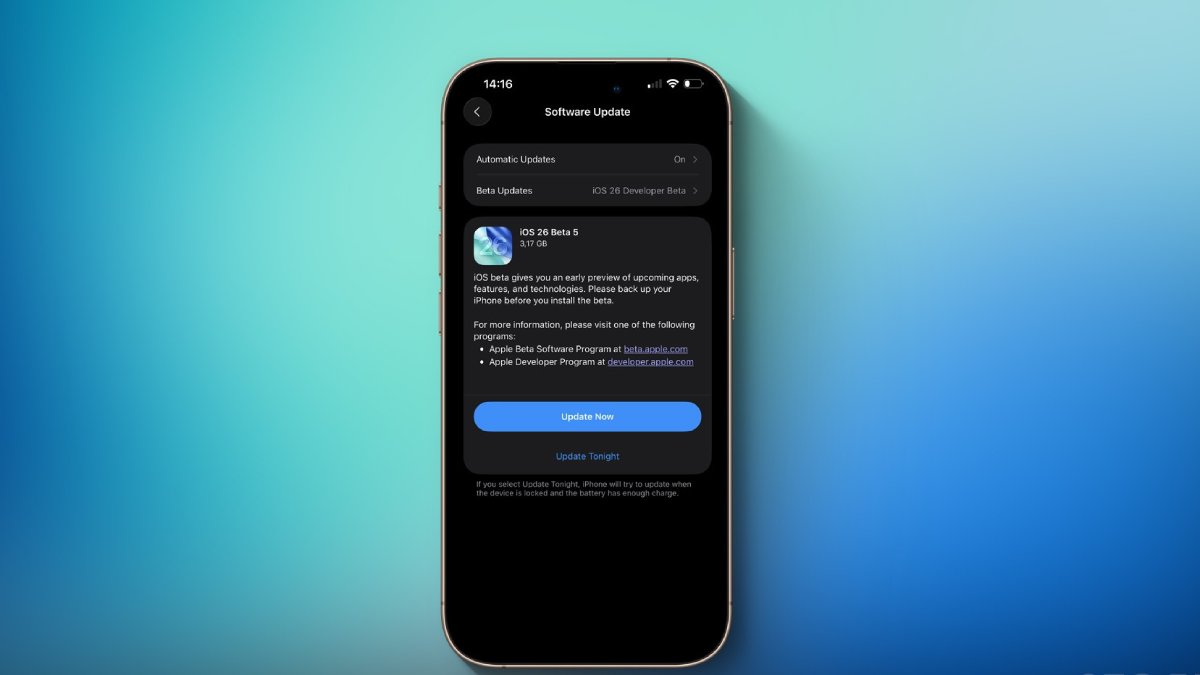 Apple phát hành bản thử nghiệm thứ 5 của iOS 26 và iPadOS 26 với một vài thay đổi thú vị